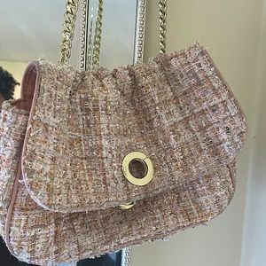 Zara tweed shoulder bag